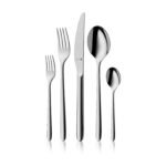 WMF Flame Plus Besteckset 66-teilig für 12 Personen – Cromargan Protect Edelstahl, kratzfest, spülmaschinengeeignet, inkl. Servierbesteck