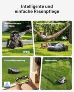 MAMMOTION YUKA mini 2 500 Mähroboter mit Garage, ohne Begrenzungskabel, KI-Navigation, bis 500 m² – Bild 3