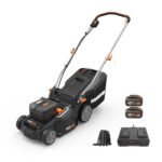 WORX WG737E NITRO Akku Rasenmäher 40V mit 37 cm Schnittbreite, Bürstenloser Motor, 6 Schnitthöhen