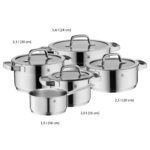 WMF Compact Cuisine Topfset 5-teilig – Induktion Kochtopf Set, Edelstahl Cromargan poliert, Glasdeckel, unbeschichtet, langlebig – Bild 16