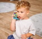 Simba 104010002 ABC Kinder-Smartphone: buntes Spielzeughandy ab 12 Monaten mit Licht, Sound, Melodien & Tiergeräuschen. Kindgerechte, reduzierte Lautstärke – ideal für frühe Entwicklung – Bild 4