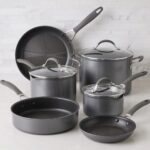 Circulon Scratch Defense Induktionskochtopf-Set mit 6 Stück - Töpfe und Pfannensets mit Antihaftbeschichtung mit extrem langlebiger Antihaftbeschichtung, spülmaschinenfest und ofenfest, Grau – Bild 5