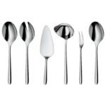 WMF Flame Plus Besteckset 66-teilig für 12 Personen – Cromargan Protect Edelstahl, kratzfest, spülmaschinengeeignet, inkl. Servierbesteck – Bild 12