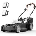 Litheli Akku Rasenmäher selbstfahrend 40V mit 43 cm Schnittbreite, 40 L Fangkorb, bis 500 m²