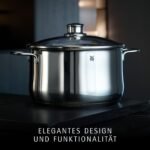 WMF Diadem Plus Topfset 10-teilig – Induktion Kochtopf Set, Edelstahl Cromargan poliert, Glasdeckel, unbeschichtet, langlebig – Bild 8