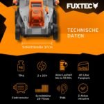 FUXTEC Akku Rasenmäher 40V mit 37 cm Schnittbreite, variable Schnitthöhe, Grasfangkorb und Ladegerät – Bild 10