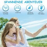 OSDUE Fernglas für Kinder, Spielzeug, Spielzeug, stoßfestes, für Jungen und Mädchen im Alter von 3–7Jahren, für Vogelbeobachtung, Jagen, Wandern, Geburtstagsgeschenke(Blau) – Bild 7
