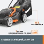 WORX Nitro WG734E Akku Rasenmäher 40V mit 40 cm Schnittbreite, IntelliCut, 2 Akkus und Dual-Ladegerät – Bild 6