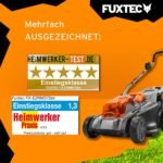 FUXTEC Akku Rasenmäher 40V mit 37 cm Schnittbreite, variable Schnitthöhe, Grasfangkorb und Ladegerät – Bild 7