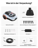 Segway Navimow i220 LiDAR Mähroboter ohne Begrenzungskabel mit Garage, LiDAR Vision Navigation, bis 2000 m² – Bild 2