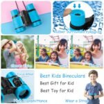 OSDUE Fernglas für Kinder, Spielzeug, Spielzeug, stoßfestes, für Jungen und Mädchen im Alter von 3–7Jahren, für Vogelbeobachtung, Jagen, Wandern, Geburtstagsgeschenke(Blau) – Bild 5