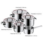 WMF Function 4 Topfset 5-teilig – Induktion Kochtopf Set, Glasdeckel mit 4 Abgießfunktionen, Cromargan Edelstahl poliert – Bild 19