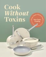 Caraway Antihaftbeschichtetes Keramik-Kochgeschirr-Set (12-teilig) Töpfe, Pfannen, PTFE- und PFOA-frei – ofenfest und kompatibel mit allen Herdarten (Gas, Elektro und Induktion) – Salbei – Bild 7