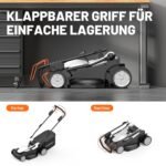 Litheli Akku Rasenmäher selbstfahrend 40V mit 43 cm Schnittbreite, 40 L Fangkorb, bis 500 m² – Bild 4