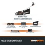 WORX WG748E NITRO Akku Rasenmäher 40V mit 46 cm Schnittbreite, Bürstenloser Motor, 7 Schnitthöhen – Bild 6