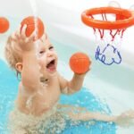 Vicloon Baby Badewannenspielzeug, Mini Basketballkorb mit 2 Saugnapf, 5 Bälle, Badezimmer Basketballkorb,Wasserspielzeug Kinder Spielzeug,Mini Basketballkorb Set für Wohnzimmer/Bad/Schlafzimmer – Bild 6