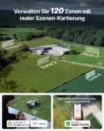 Segway Navimow X420 Mähroboter mit Garage, Zero-Turn AWD, 360° Vision, 25–95 mm Schnitthöhe, bis 2000 m² – Bild 3