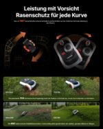 Segway Navimow i210 LiDAR Pro Mähroboter mit Garage, LiDAR Vision Navigation, AWD, bis 1000 m² – Bild 9