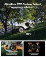 Segway Navimow X420 Mähroboter mit Garage, Zero-Turn AWD, 360° Vision, 25–95 mm Schnitthöhe, bis 2000 m² – Bild 10