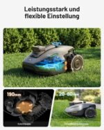 MAMMOTION YUKA mini 2 500 Mähroboter mit Garage, ohne Begrenzungskabel, KI-Navigation, bis 500 m² – Bild 4