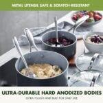 GreenPan Valencia Pro Kochgeschirr Set 16-teilig – Induktion Töpfe & Pfannen, keramische Antihaft, PFAS-frei, backofenfest, grau – Bild 6