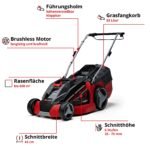 Einhell GE-CM 43 Li M Akku Rasenmäher 36V mit 43 cm Schnittbreite, Brushless, Mulchfunktion, bis 600 m² – Bild 12