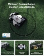 Segway Navimow X420 Mähroboter mit Garage, Zero-Turn AWD, 360° Vision, 25–95 mm Schnitthöhe, bis 2000 m² – Bild 9