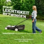Litheli Akku Rasenmäher selbstfahrend 40V mit 43 cm Schnittbreite, 40 L Fangkorb, bis 500 m² – Bild 3