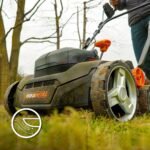 WORX Nitro WG855E.9 Akku Vertikutierer und Rasenlüfter 36 cm, 4 Stufen, 40 L Fangkorb, ohne Akku – Bild 8