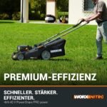 WORX WG737E NITRO Akku Rasenmäher 40V mit 37 cm Schnittbreite, Bürstenloser Motor, 6 Schnitthöhen – Bild 8