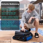 EVERCROSS U8 Poolroboter | Boden+Wand Wasserlinie | 200m² – Bild 4